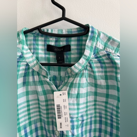 NWT J.Crew Popover Shirt - Size 2 - Picture 2 of 3